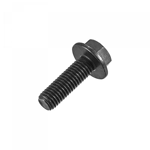 Image of uxcell Metric M10x30mm Hex Flange Bolts, 6pcs 10.9 Grade Carbon Steel Hexagon Head Screws