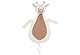 Jollein 031-594-67076 Schmusetuch Kuscheltuch Schnullertuch Giraffe weiß/beige (29x20 cm)