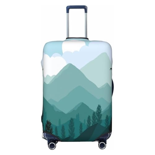 Mountain Landscape Luggage Cover for Suitcase, Suitcase Cover Protector Fit 22-24 Inch Luggage Travel Accessories, M