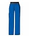 Cherokee Women's Scrubs Flexibles Mid-Rise Contrast Waist Pull-On Pant, Royal, Small