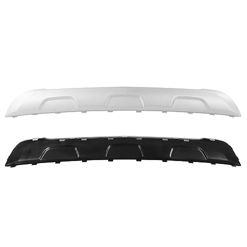 Image of Rear Lower Valance Panel ABS Rear Lower Bumper Skid Plate is Replacement for 2016-2022 (Silver)