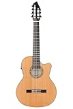Kremona Fiesta F65CW-7S – Acoustic/Electric 7-String Nylon String Guitar – Handmade in Europe – Deluxe Hardshell Case Included