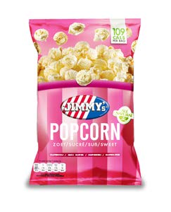 Jimmy's mini sac de maïs soufflé 27 gr 21x | Poids total 567 gr