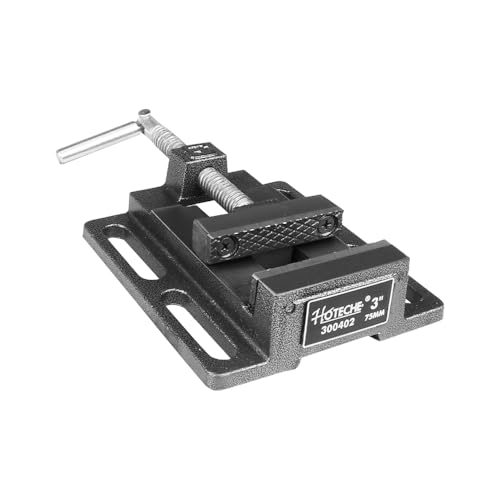 Hoteche Vices for Drill Press American 3 Inch Bench Vise Heavy Duty Drill Press Vise Clamp with 3.2 Inch Jaw Opening and 3.1 Inch Jaw Width Ideal for Drill Press Table Precision Work Clamp