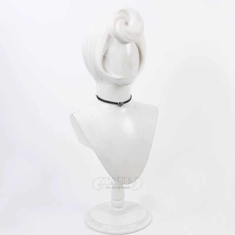 Hazbin Hotel Rosie Cosplay Wig Heat Resistant Synthetic Wigs for Halloween Costume Party Role Play+Wig Cap image 5