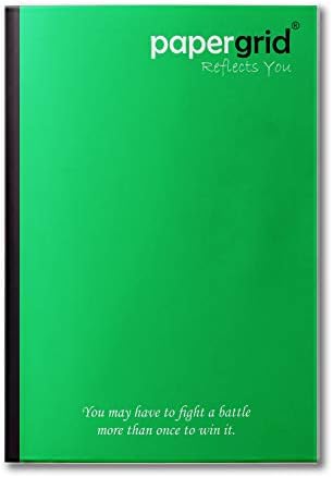 papergrid Notebook - A4 (29.7 cm x 21 cm), Unruled, 356 Pages, Soft Cover - Pack of 4