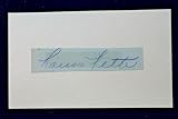Lou Fette (d.1981) Bees Dodgers Braves Signature Cut Autograph 3x5 Index Card - MLB Cut Signatures