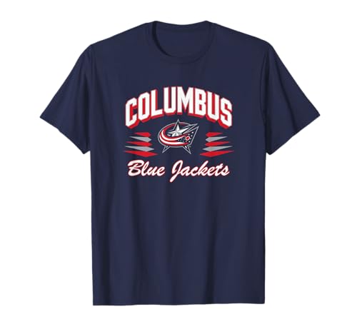 Blue Jackets Retro Diamond Navy T-Shirt