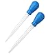 30 ml Aquarium Reiniger, 2 Stücke Pipetten-Tropfer, Korallen-Futterspender, Abfall Entferner Kies Reiniger Für Fisch Tank Zubehör (blau)