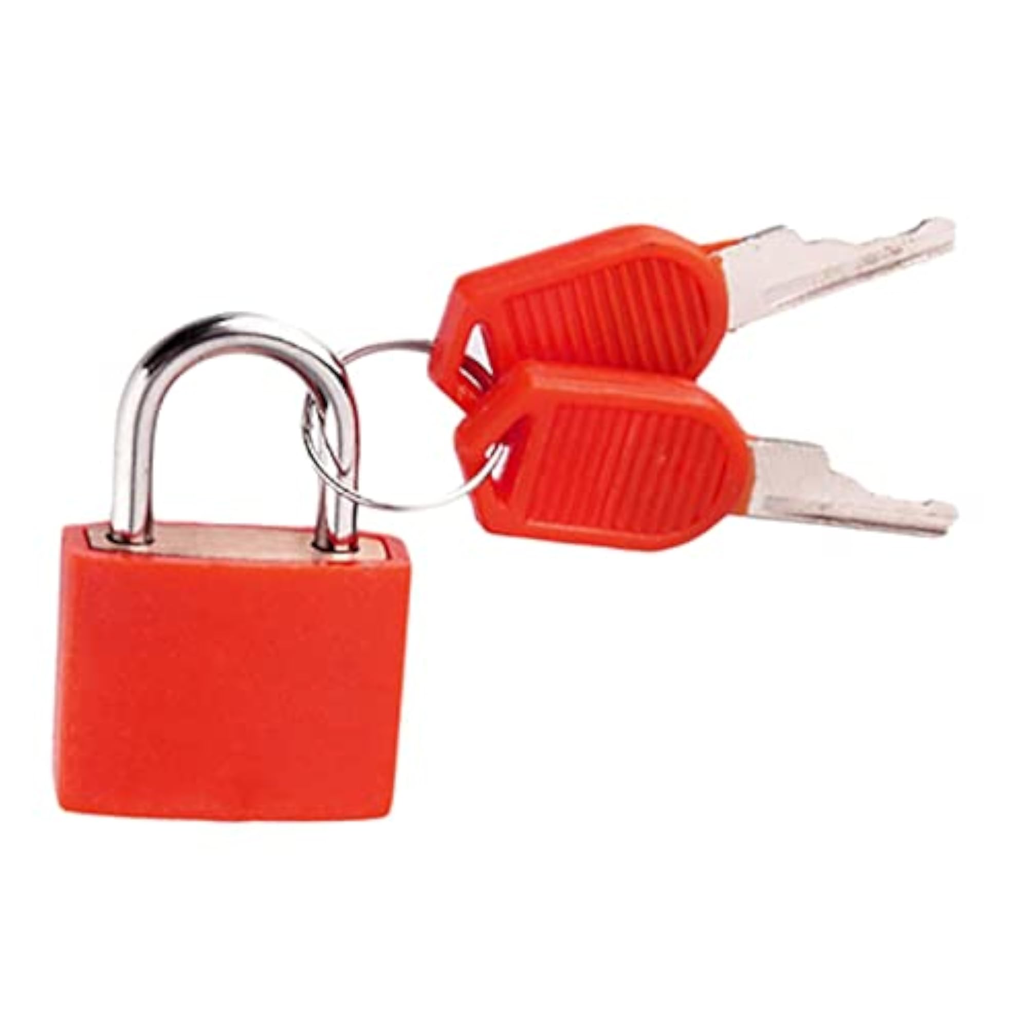 Mini Lock Anti Theft PVC Case for Diary Jewelry Box, Red