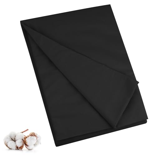 Image of 100% Cotton Muslin Fabric, 59 Inch X 10 Yards Black Fabric by The Yard