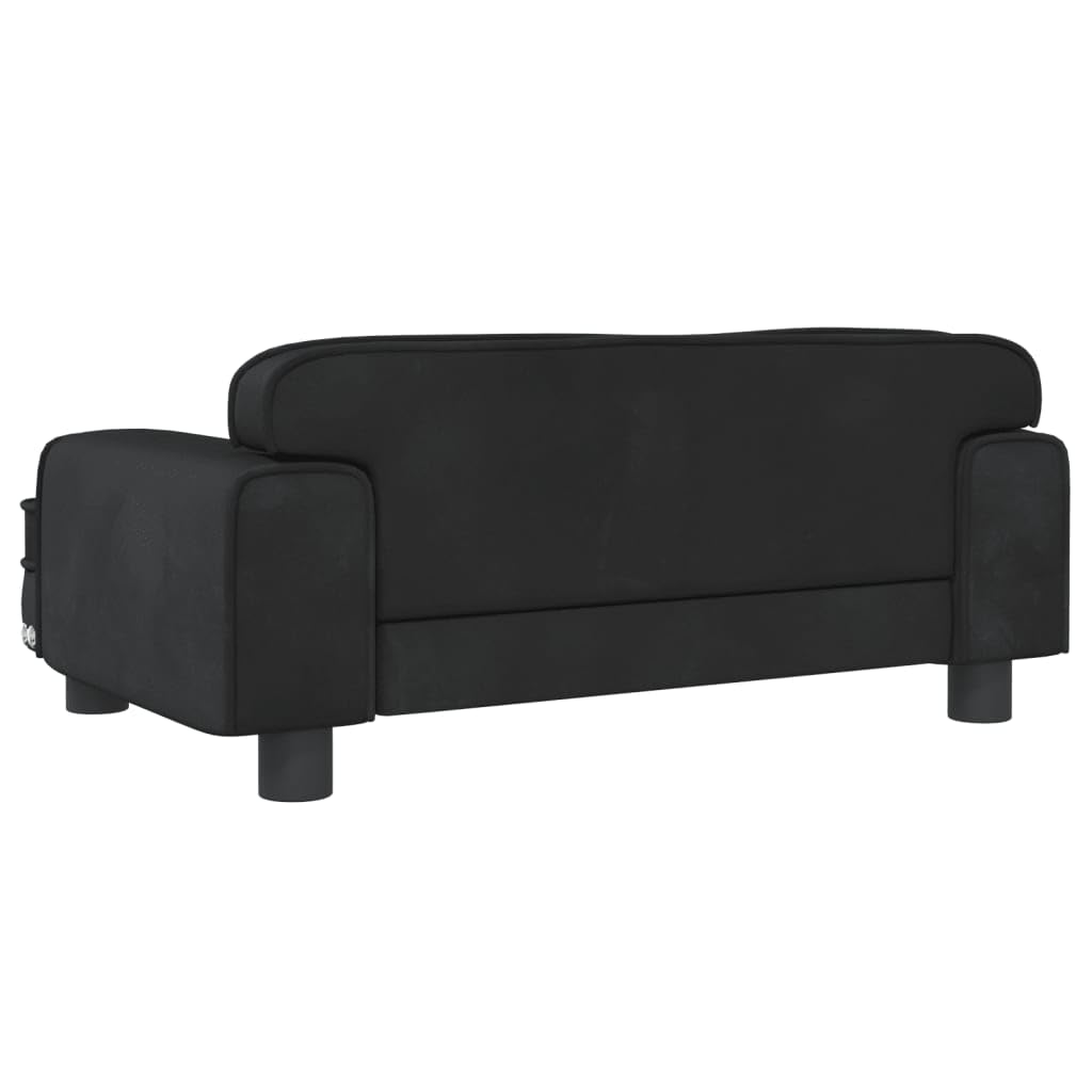 ZEYUAN Lettino per Cani Nero 70x45x30 cm in Velluto,Articoli per Animali,Animali Domestici - Articoli,Articoli per Cani,Lettini per Cani(SPU:171886)
