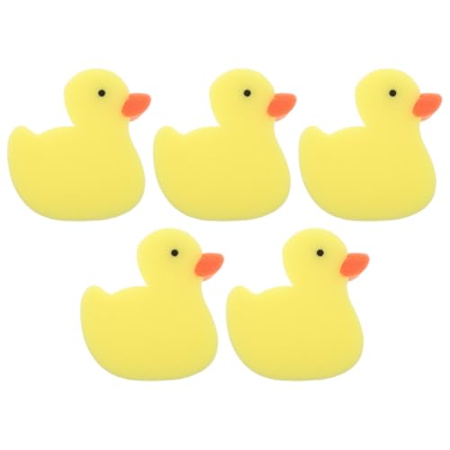 Ciieeo 5 Esponjas de Baño Diseño Creativo de Pato, Esponja para Lavar el Cuerpo Delicada y Multifuncional, Absorbente de Agua para Baño, Lavado de Manos y Limpieza de Lavabos