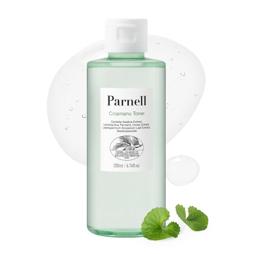 Parnell Cicamanu Toner - Centella Asiatica, Ceramide, LHA, PHA, Soothing and Moisturizing for Sensitive and Dry Skin (6.76 Fl Oz / 200ml)