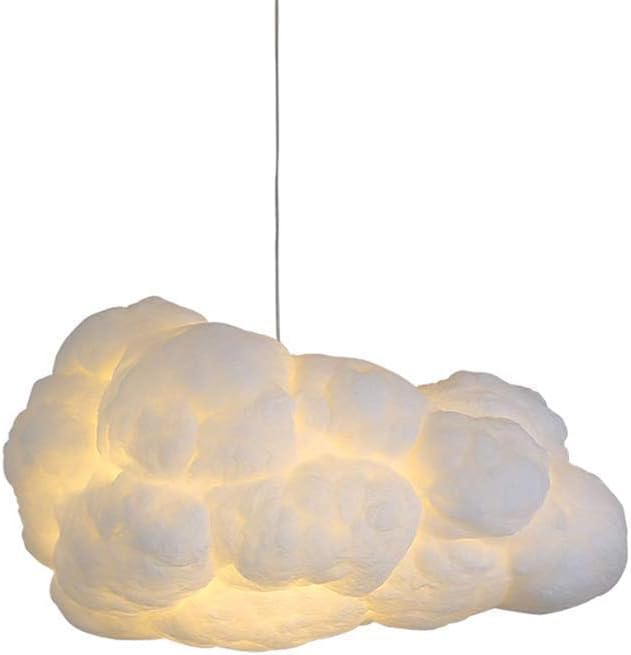 Lustre moderne nuage blanc en coton duveteux pour une ambiance poétique suspendue