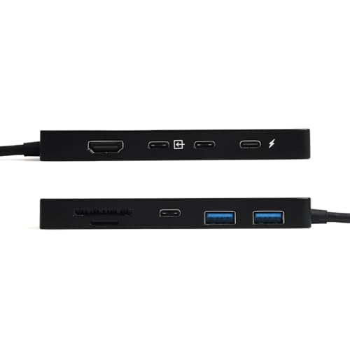 Image of SOTSU USB-C Hub | Dual Display 4K: HDMI + USB-C | 10 in 1 Docking Station | USB-A 3.0 * 2 | 100W PD | Gigabit Ethernet | SD /TF | Sutiable for MacBook /DELL /HP /Lenovo /Surface /iPad /Tablet