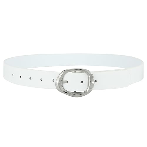 Image of Earnda Women Leather Belt for Jeans Dresses Fashion Buckle Waist Belts