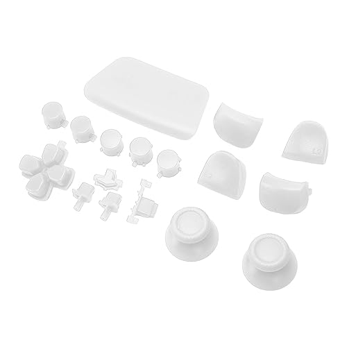 Airshi Boutons de Contrôle du Jeu, Boutons de Changement pour le Contrôle du Jeu 16 Pcs Installation Rapide pour le Contrôle du Jeu (Blanc)