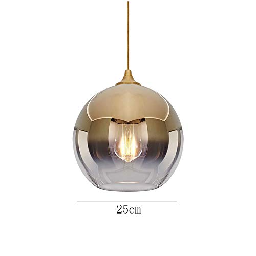 Omoons Adjustable For Indoor Bedroom Hotel Dining Room Ceiling Lamp,With Bubble Glass Creative Hanging Chandelier,E27 Modern Kitchen Island Mini Dulight/Golden./25Cm #TOP3