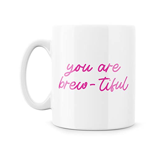 Tongue in Peach Mugs for Her, White - Image 2