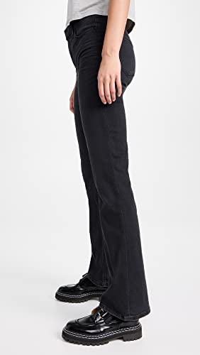 PAIGE Women's High Rise Laurel Canyon Flare 32 Inseam in Black Willow4