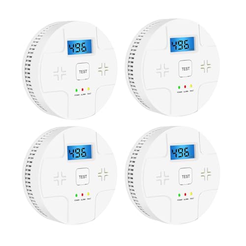 4 Pack Combination Smoke and Carbon Monoxide Detector
