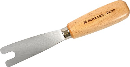Multipick - Cuchillo de tuerca de 10 mm (versión recta) para abrir puertas - Herramienta de apertura de puertas profesional de cerrajería con distancia de 92 mm