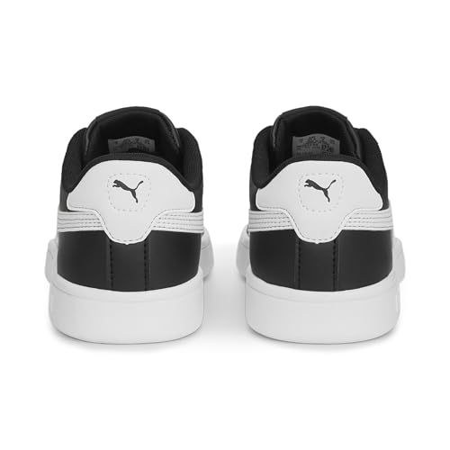 PUMA PUMA Low-Top Sneaker, Black White, 5 US Unisex Big Kid