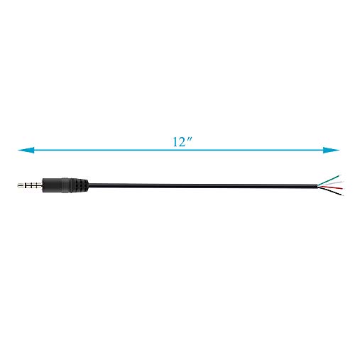 Fancasee 10 Pack Adaptador Jack 3.5mm a Cable Speaker miniatura 4