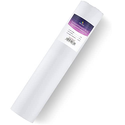 Tritart White Tracing Paper Roll 16 inch x 164 feet 50 g/m² Sewing