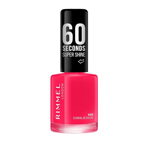 Rimmel London 60 Seconds Super Shine Esmalte de Uñas, Coralicious 430