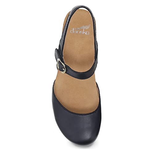 Image of Dansko Tiffani Wedge Sandal for Women - Cushioned, Contoured Footbed for All-Day Comfort and Support - Hook & Loop Strap with Buckle Detail - Lightweight Rubber Outsole