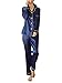 Produktbild ORANDESIGNE Damen Pyjamas Sets Frühling Herbst Klassische Schlafanzug Satin V-Ausschnitt Zweiteiliges Nachtwäsche Nachthemd Lang Elegant Licht Langarm Shirt und Hosen A Blau DE 44