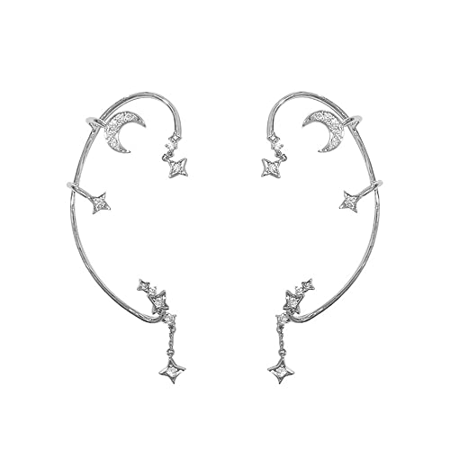 2PCS Women's Clip-On Earrings Hook Without Pierced