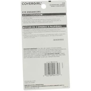 Covergirl Eye Enhancers Quick-Kit-Trio Shadow 110 Shimmering Sands, 0.14 Ounce #TOP6