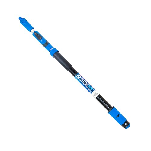 Unger Professional Lock-On EZ Extend Pro Telescopic Pole Extension 2.6 to 5.3 Telescoping Pole for Floor & Surface Cleaning Use with Lock-On Brushes and Broom Head Cleaning Tools Indoor/Outdoor