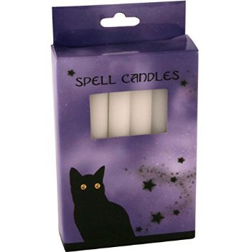 Pack of 12 White Spell Candles. Candle properties:ENLIGHTENMENT,HEALING & CLEANSING