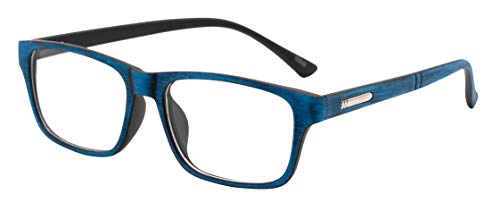 J&L Glasses Retro Gafas Para Hombres Mujeres Lente transparente Gafas,Gafas de Sol Unisex Adulto,Estilo (Blue) Cover
