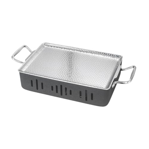 FytStycale Sartén para Asar Pescado, Kebab, Barbacoa, Parrilla, sartén para Servir, Plato de Pescado para Exteriores