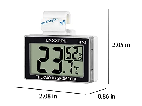 Lxszrph Reptile Thermometer Hygrometer Hd Lcd Reptile Tank Digital Thermometer With Hook Temperature Humidity Meter Gauge For Reptile Tanks, Terrariums, Vivarium (2Packs) #TOP6