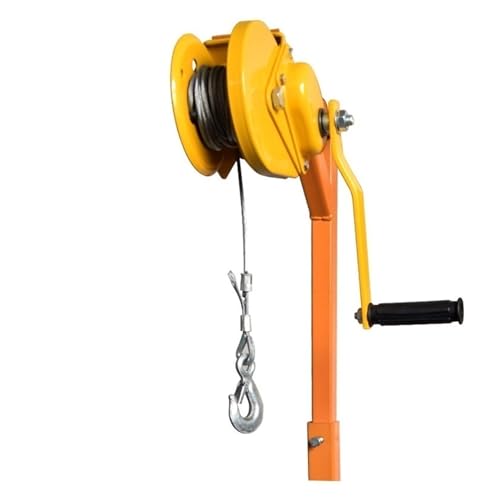 Cabrestante Manual con Soportes Plegables y Cuerda 49FT miniatura 1
