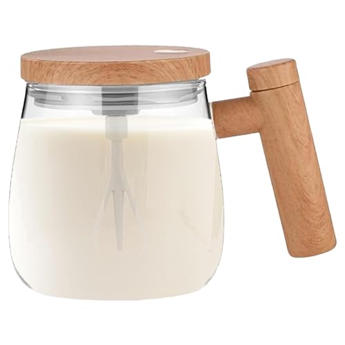 Taza Batidora - Café Con Agitación Automática | 400ML Café Autoagitable | Taza Mezcladora Eléct | Café Mezcladora Vidrio | Para Taza Batidora Colacao Café,Leche