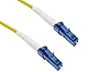 Elfcam - 1m Glasfaserkabel LC/UPC auf LC/UPC Simplex Singlemode 9/125 µm, LWL Kabel LSZH (1M)
