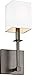 Feiss WB1872ANBZ Quinn Wall Sconce Lighting, Bronze, 1-Light (5"W x 15"H) 60watts