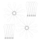 CHILDWEET 950 Cuerdas para Atar Etiquetas de Precio para Ropa, 18 Cm Cierres Plásticos Cáñamo, Cadena Colgante Gris Claro para Fijación Rápida en Prendas y Boutiques