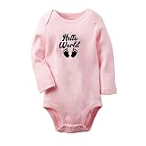 iDzn Babies Hello World Zwangerschapsaankondiging Grappige rompertjes, pasgeboren babybody's, baby-jumpsuits, lange outfits uit één stuk voor kinderen