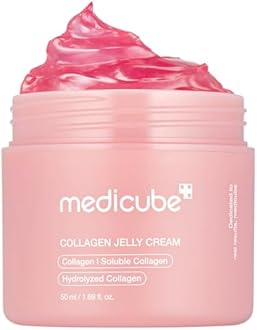 Collagen Jelly Cream- Niacinamide & Freeze-Dried Hydrolyzed Collagen - Boosts skin's barrier hydration and gives 24h Glow & Lifted Look - Korean skincare (1.69 Fl Oz (Pack of 1))