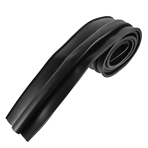 Happyyami Garage Door Seal Bottom Weather Stripping Rubber Insulation for Garage Door Collision Durable Easy to Cut No Tools Required Installation