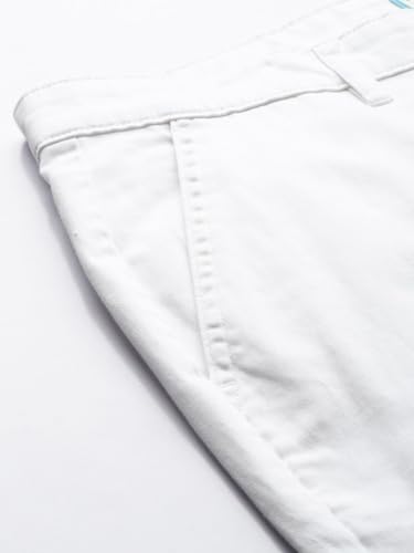 Image of The Indian Garage Co Men Regular Fit Solid Mid-Rise Stretchable Chinos