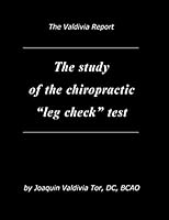 The study of the Chiropractic "leg check" test 152274066X Book Cover